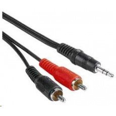 PREMIUMCORD Audio kábel 3,5 mm Jack - 2x Cinch 5 m (M/M, stereo)