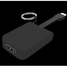 Adaptér PREMIUMCORD USB 3.1 samec typu C na samicu HDMI, zástrčkový kábel a krúžok na kľúče