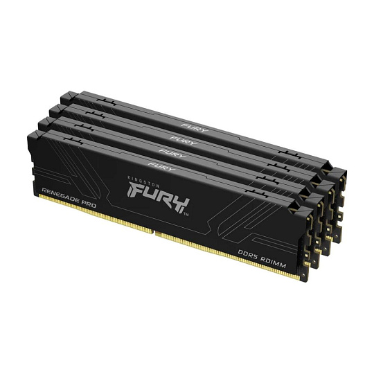 KINGSTON DIMM DDR5 128GB (Kit of 4) 7200MT/s CL38 FURY Renegade Pro Black KINGSTON DIMM DDR5 128GB (Kit of 4) 7200MT/s CL38 FURY Renegade Pro Black