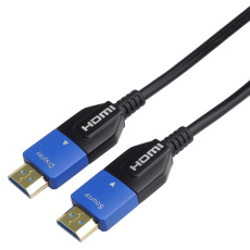 PREMIUMCORD Ultra High Speed HDMI 2.1 optický kabel 8K@60Hz 4K@120Hz 30m zlacený