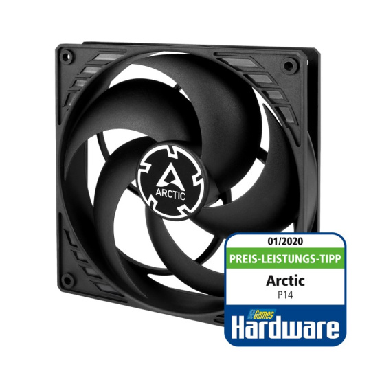 ARCTIC ventilátor P14, 140mm, 3pin, černá