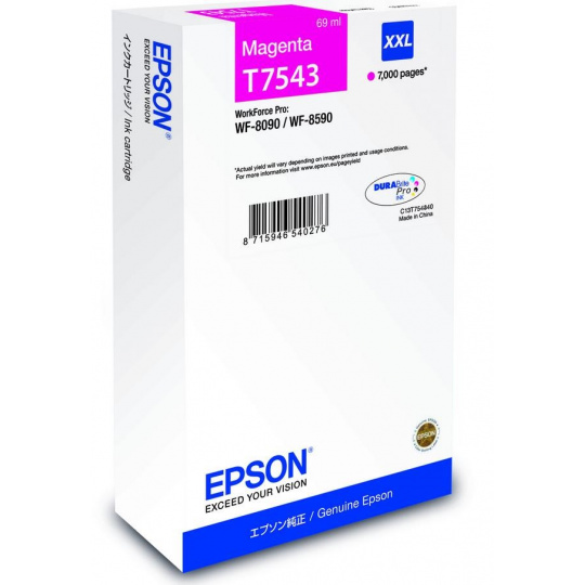 Atramentová kazeta EPSON WF-8xxx Series XXL Magenta - 7000str. (69 ml)