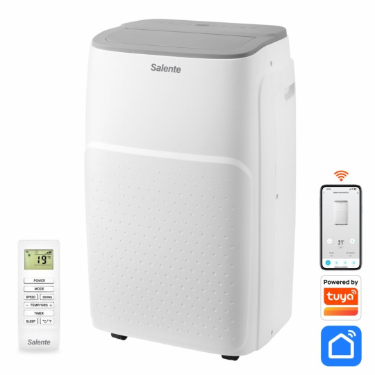 EVOLVEO Salente SummerICE12, chytrá mobilní klimatizace, 12000 BTU, WiFi+Bluetooth, dálk. ovl.