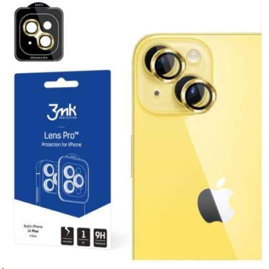 3mk ochrana kamery Lens Protection Pro pro Apple iPhone 15 Plus, Yellow