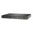 HPE Aruba Networking CX 6300F 24-port 1GbE Class 4 PoE and 4-port SFP56 Switch