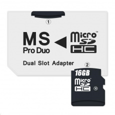 Adaptér CONNECT IT MS PRO DUO 2x Micro SDHC DUAL SLOT