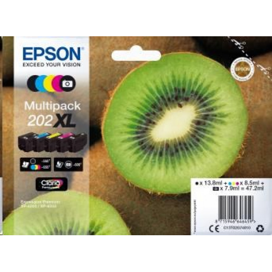 Atrament EPSON Multipack "Kiwi" 5 farieb 202XL Claria Premium Ink