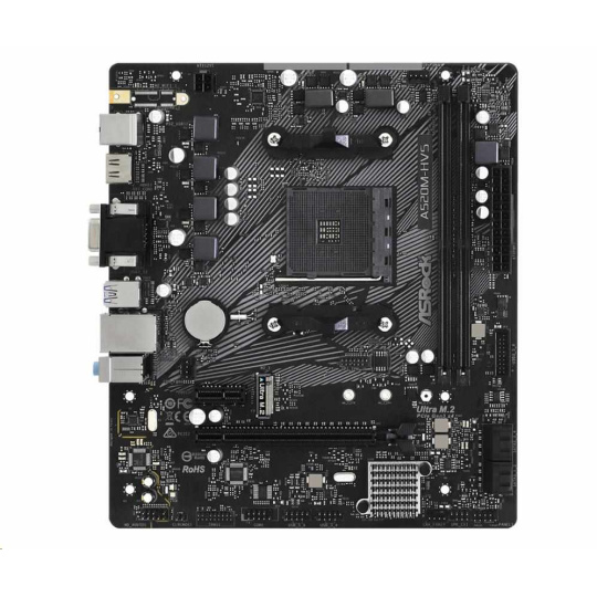BAZAR - ASRock MB Sc AM4 A520M-HVS, AMD A520M, 2xDDR4, HDMI - Po opravě (Bez příšlušenství)