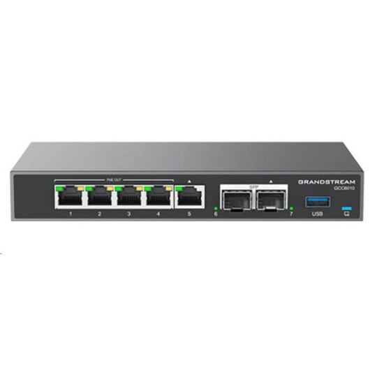 Grandstream GCC6010 all-in-one řešení (VPN router, NGFW, PoE switch a IP PBX)