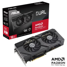 BAZAR - ASUS VGA AMD Radeon RX 7700 XT DUAL OC 12G, 12G GDDR6, 3xDP, 1xHDMI - Po opravě (Bez příšlušenství) BAZAR - ASUS VGA AMD Radeon RX 7700 XT DUAL OC 12G, 12G GDDR6, 3xDP, 1xHDMI - Po opravě (Bez příšlušenství)