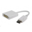 GEMBIRD DisplayPort na DVI (M/F) biely