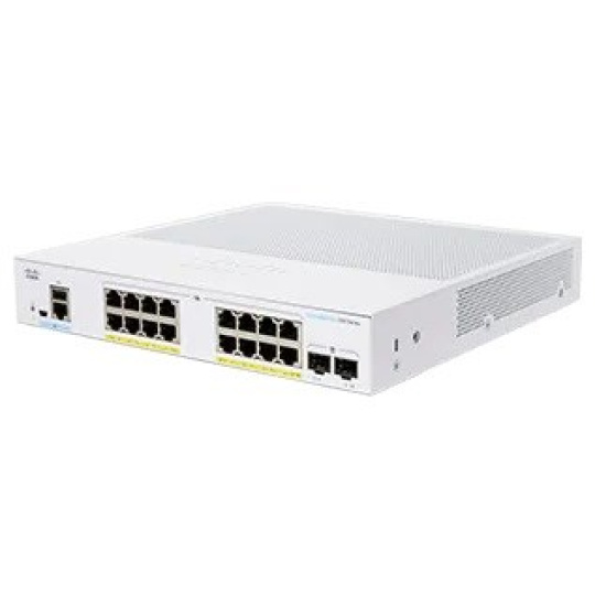 Cisco switch CBS350-16P-E-2G-EU (16xGbE,2xSFP,16xPoE+,120W,fanless) - REFRESH