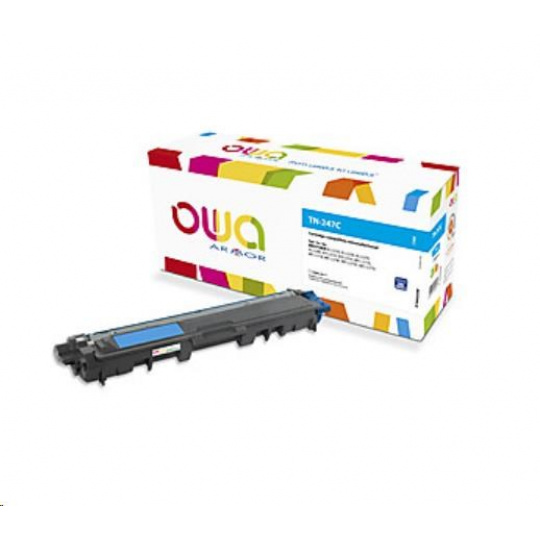 OWA Armor toner pre BROTHER DCP L3510CDW, DCP L3550CDW, HL L3210CW, HL L3270CDW, TN247C, 2300 ks., modrá/kyanová (TN-247C)