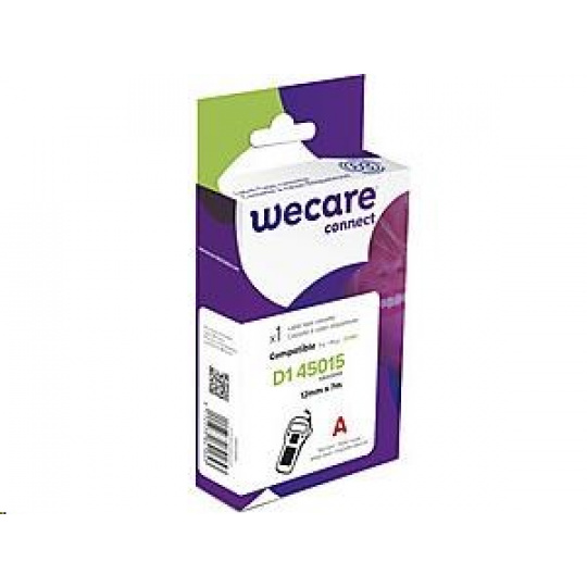 Páska WECARE ARMOR pre DYMO S0720550, červená/biela, 12 mm x 7 m