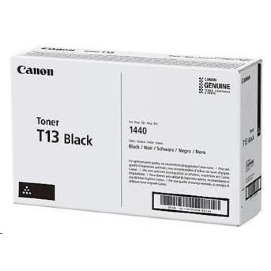 Canon TONER T13k černá pro i-SENSYS X 1440iF,1440i,1440P,1440Pr (10 600 str.)