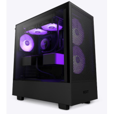 Skriňa NZXT H7 Flow edition / ATX / 2x120 mm ventilátor / USB-C / 2x USB / sklenená bočnica / sieťovaný panel / biela a čierna