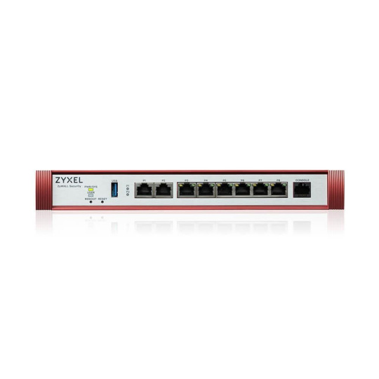 Zyxel USG FLEX200 HP Series, User-definable ports with 1*2.5G, 1*2.5G( PoE+) & 6*1G, 1*USB (device only)