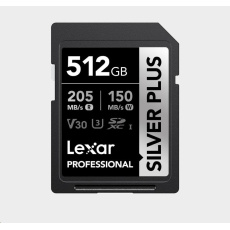 Lexar SDXC Professional SILVER Plus 1066x UHS-I/U3/A2/4K R205/W150 (V30) 512GB