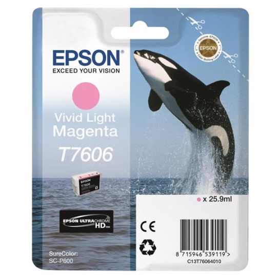 Atramentová tyčinka EPSON ULTRACHROME HD "Scythe" - Vivid Light Magenta - T7606 (25,9 ml)