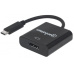 Prevodník MANHATTAN z USB 3.1 na Display Port (Type-C Male to DisplayPort Female, Black)