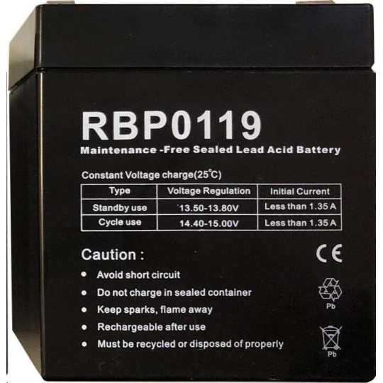 Náhradná batéria CyberPower (12V/5Ah) pre BU600E, UT650E, UT650EG, UT1050E, UT1050EG (kompatibilná s RBP0118, RBP0046)