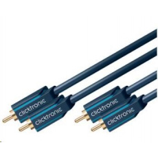 Kábel ClickTronic HQ OFC 2x Cinch - 2x Cinch RCA, M/M, 2 m