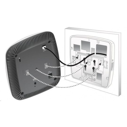 AP-220-MNT-W3 White Low Profile Box Style Secure Large AP Flat Surface Mount Kit