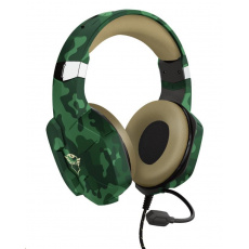 TRUST sluchátka GXT 323C Carus Gaming Headset, jungle camo