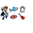 Garett Charms Neo Set 3 - set ozdobných pinů do řemínku