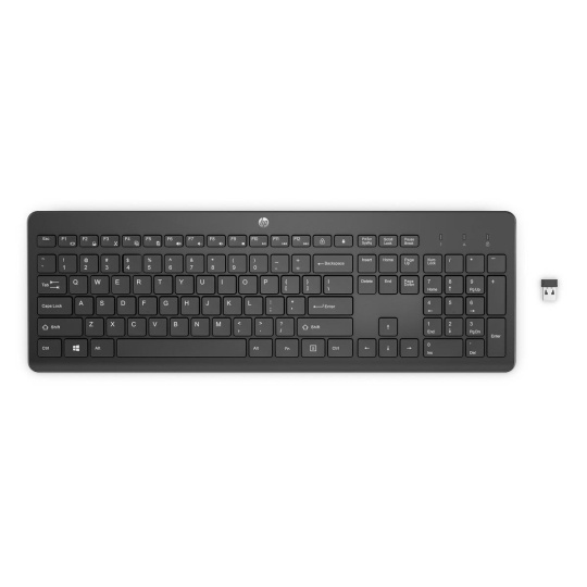 HP 230 Wireless Keyboard (Black) WW - bezdrátová klávesnice EN lokalizace