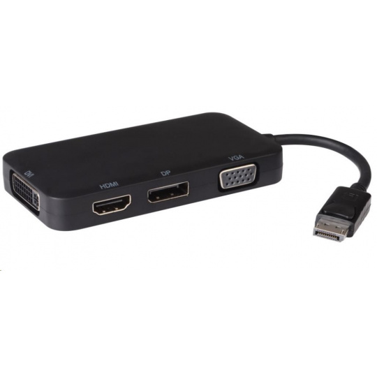 Adaptér PREMIUMCORD DisplayPort - DP + HDMI + DVI + VGA , 1080p, 4K*2K