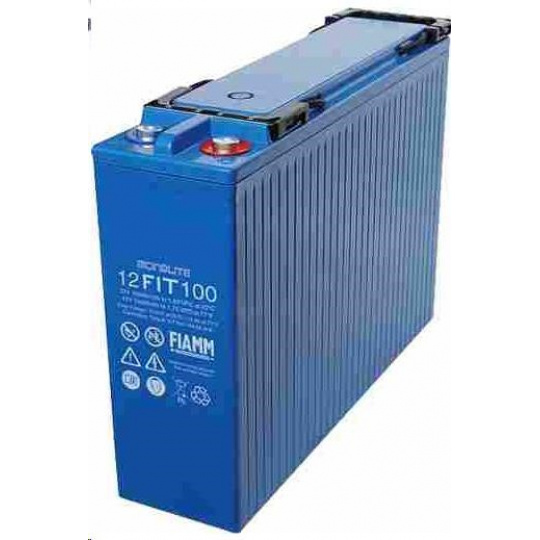 Baterie - Fiamm 12 FIT 100/23 (12V/100Ah - M8), životnost 12let