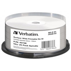 VERBATIM BD-R(25-pack)Blu-Ray/vreteno/6x/25GB/tlačiteľné/bez ID