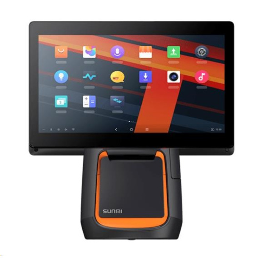 Sunmi T2s, 39.6 cm (15,6''), Android, black, orange