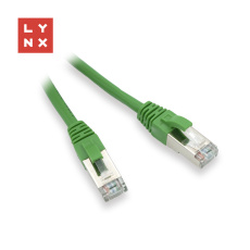 LYNX FTP patch kabel Cat5e PVC, CCA, 7m, zelený LYNX FTP patch kabel Cat5e PVC, CCA, 7m, zelený