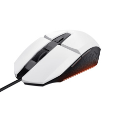 TRUST myš GXT 109W FELOX Gaming Mouse, optická, USB, bílá