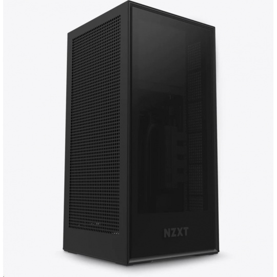 Skriňa NZXT H1 / mini ITX / 140mm AIO chladič / 650W SFX-L 80Plus Gold modulárny napájací zdroj/riser karta/USB-C/čierna