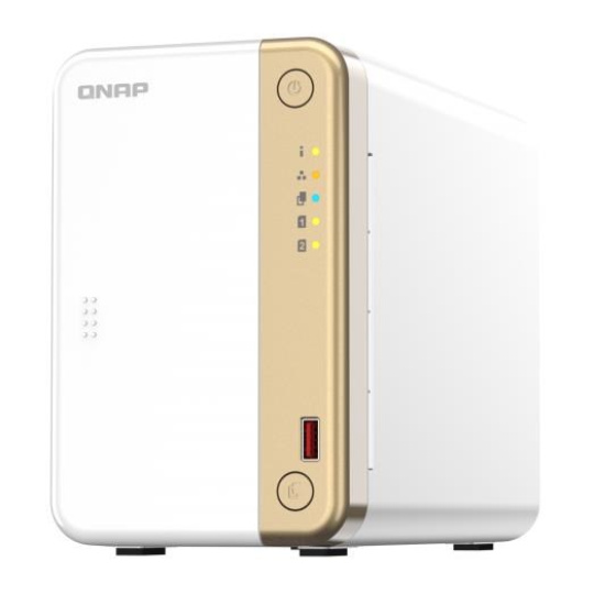 QNAP TS-262-4G(2C/Intel® Celeron® N4505/2,9GHz/4GBRAM/2x3,5"SATA/1x2,5GbE/2xUSB3.2/1xHDMI/2xM.2PCIe)