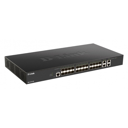 D-Link DXS-1210-28S Inteligentný spravovaný 10G prepínač 24x 10G SFP+ portov, 4x 10GBase-T porty