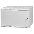 LEXI-Net 19" nástěnný rozvaděč Basic 6U 520x350, plechové dveře, bez zad, rozložený, šedý