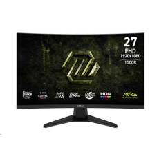 MSI LCD MAG 275CF X24, 27", 1920x1080, Rapid VA, 0,5 ms, VESA 100x100, Black