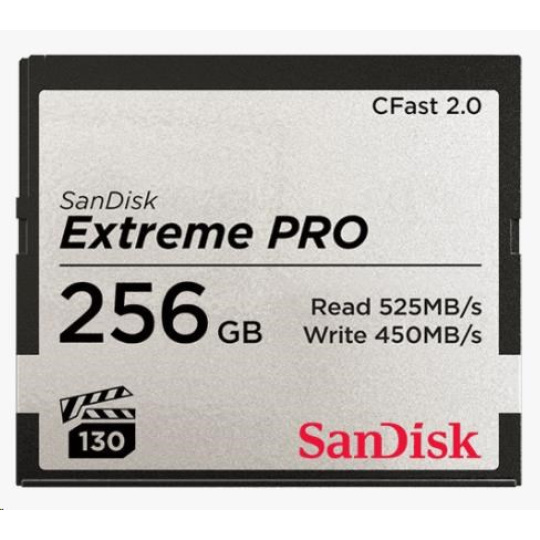 SanDisk CFAST 2.0 256GB Extreme Pro (525 MB/s VPG130)