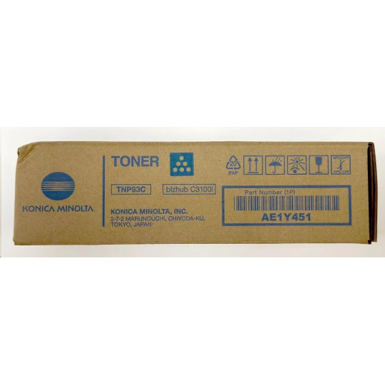 Minolta Toner TNP-93C, azúrový do bizhub C3100i (4k)