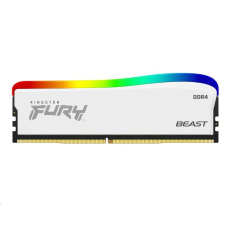 KINGSTON DIMM DDR4 8GB 3600MT/s CL17 FURY Beast Bílá RGB SE