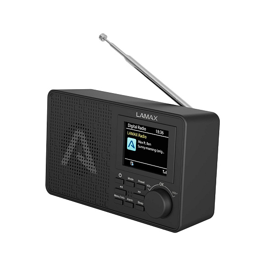 LAMAX RadioVox1 DAB - Přenosné DAB+ rádio s FM tunerem a Bluetooth