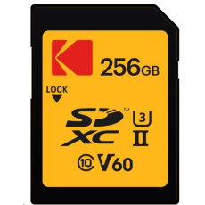 Kodak paměťová SD karta 256GB UHS-II U3 V60 Ultra Pro