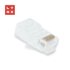 LYNX konektor UTP Cat5e, 50µ, 100ks LYNX konektor UTP Cat5e, 50µ, 100ks