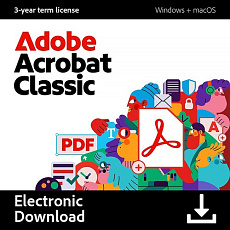 Acrobat Pro 2024 (Classic) for ENT MP ML (+CZ) Government Term License (Set up as 36 month) 1 User, Level 1, 1-9