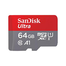SanDisk MicroSDXC karta 64GB Ultra (120MB/s, A1 Class 10 UHS-I ) + adaptér