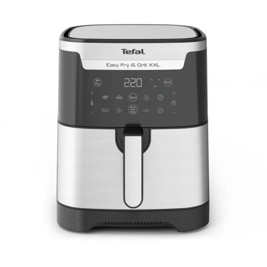 Tefal Easy Fry & Gril XXL EY801D15 horkovzdušná fritéza a gril 2 v 1, 1830 W, 6,5 l, technologie Extra Crisp, černá